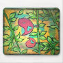 Rustic Pink Birdy Mousepad