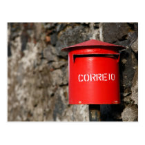 Rustic portuguese mailbox postcards