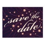 Rustic Poster: Aubergine Dream Save the Date Post Card