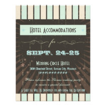 Rustic Poster: Blue & Cocoa Accommodation invitations