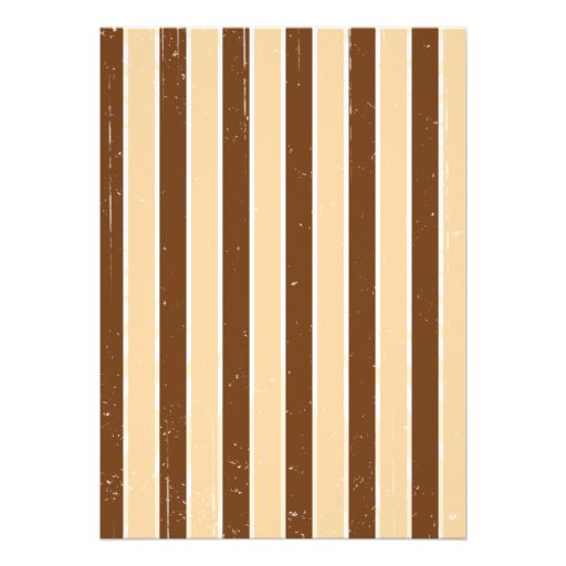 Rustic Poster: Cream & Brown Custom Wedding Custom Invitation