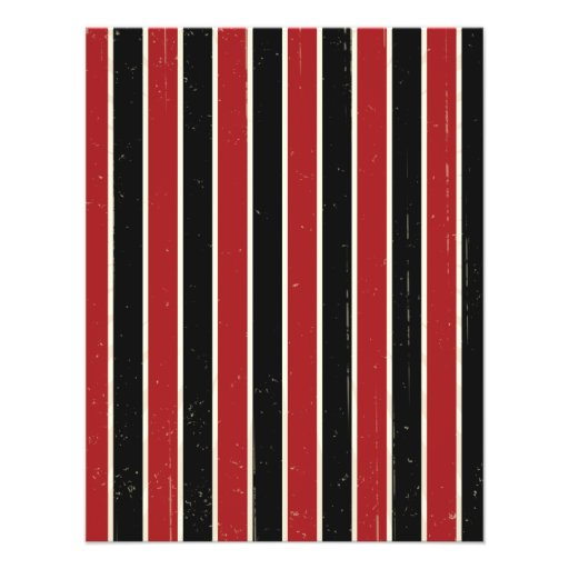 Rustic Poster: Red & Black Wedding RSVP Custom Announcements