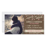 Rustic Poster: Strawberry Mousse Save the Date Customized Photo Card