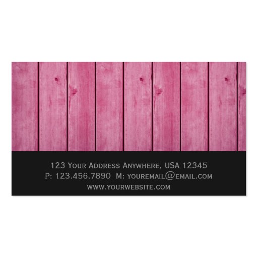 Rustic Professional Business Card Templates (back side)