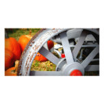 Rustic Pumpkins Customized Photo Card