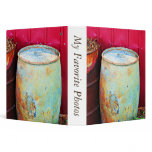 Rustic Rain Barrel Photo Album Vinyl Binders