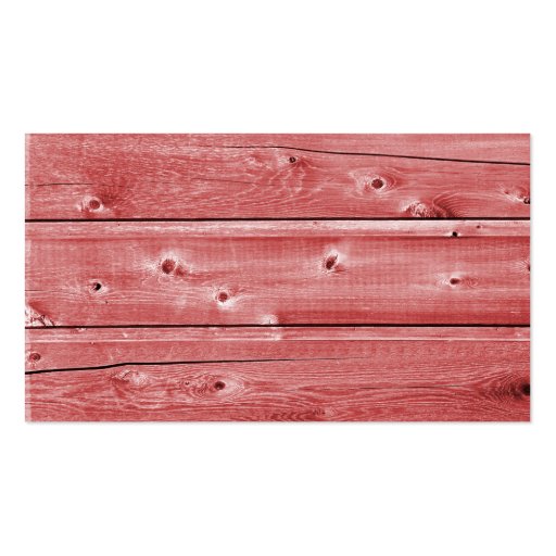 Rustic Red Barn Wood Business Cards (back side)