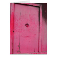 Rustic Red Door Card