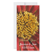 Rustic Red Wedding Picture Card