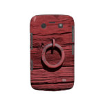 Rustic Red Wood With Metal Ring Blackberry Bold Blackberry Bold Cases