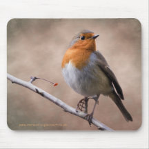 Rustic Robin Mousemat
