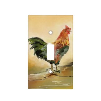 Rustic Rooster Kitchen Decor Switch Plate Cover