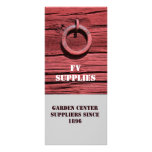 Rustic Rural Red Wooden Barn Wall Bookmark Custom Rack Cards