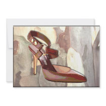 Rustic Saddle Up! Shoe Custom Invite