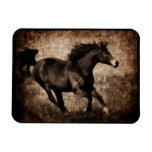 Rustic Sepia Galloping Horse Magnet