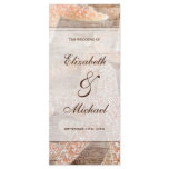 Rustic Starfish Brown Wedding Program