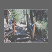Rustic Steps And Railings Postcard postcards