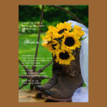 Rustic Sunflowers Country Bridal Shower Invitation invitations