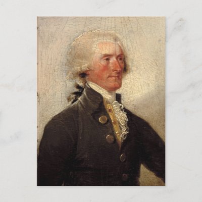 Rustic Thomas Jefferson Painting Post Card