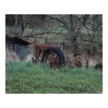 Rustic Tractor posters