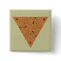 Rustic Triangle Knot Square Button buttons