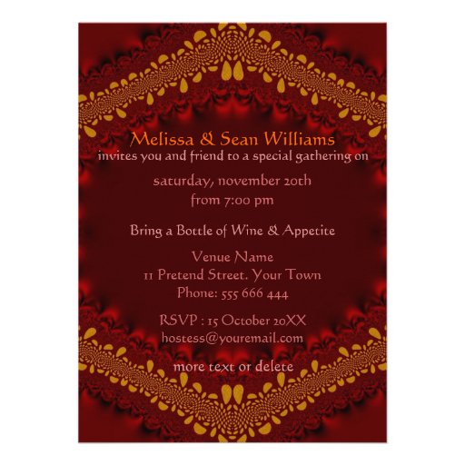 Rustic Tropical Dinner Party Invitations