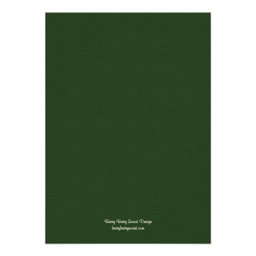 Rustic Vineyard Wedding Invitation - Green