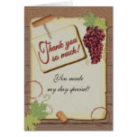 Rustic Vineyard Winery Thank you note cards