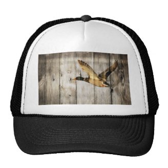 rustic vintage barnwood country ducks hunter trucker hat
