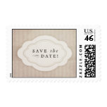 Rustic Vintage Cream Save the Date Stamps