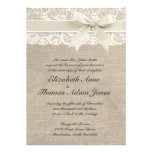 Rustic Vintage Inspired Wedding Invitation