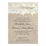Rustic Vintage Inspired Wedding Invitation