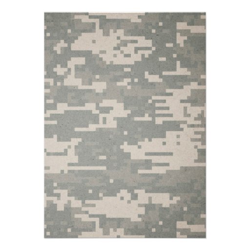 Rustic Vintage Military Wedding Invitations