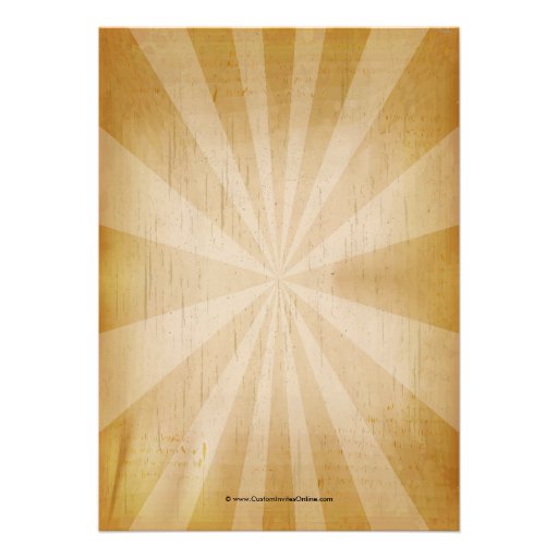 Rustic Vintage Mustache Bash Party Invites