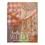 Rustic Vintage | Photo Save the Date Postcard