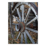 Rustic Wagon Wheel Greeting Card