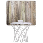 Rustic Weathered Wood Boards from Old Dock Mini Basketball Hoop