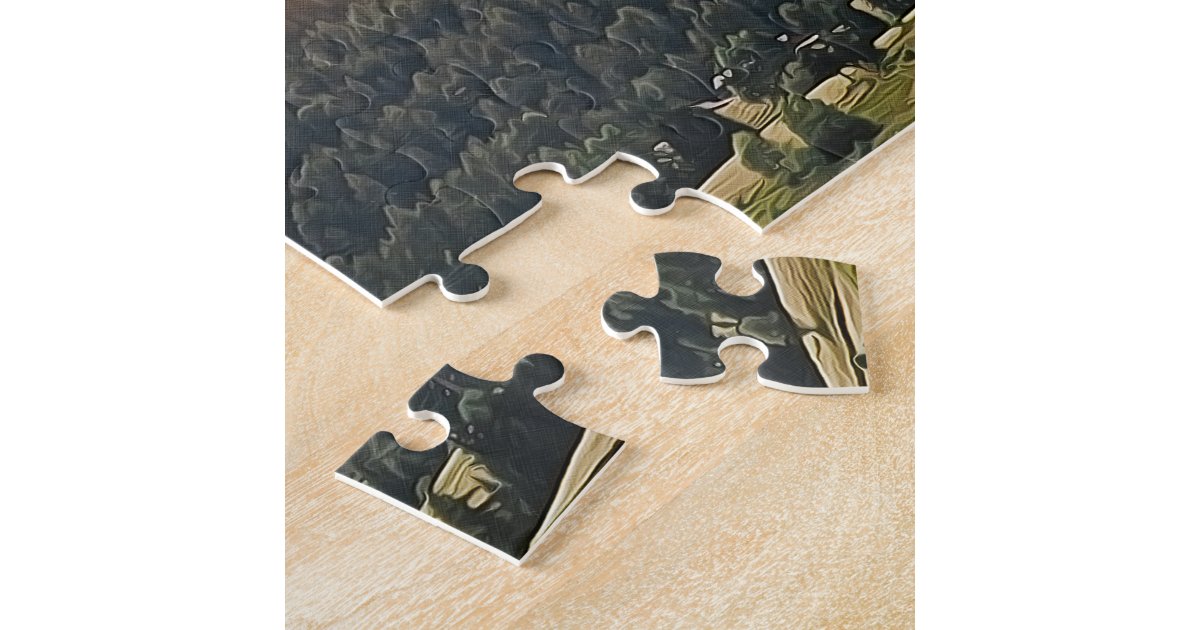 Rustic Wedding Guest Signature Book Alternative Jigsaw Puzzle Zazzle