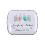 Rustic Wedding Lovebirds Candy Favor Tins Candy Tins at Zazzle
