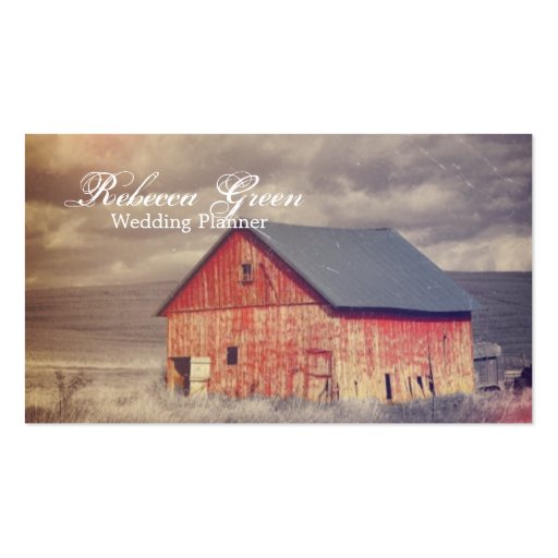 rustic western red barnhouse country fashion business cards from ...