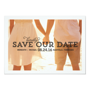 Rustic Whimsy | Photo Save the Date Invitation