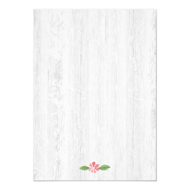 Rustic White Wood Deer Antler Retirement Party Card