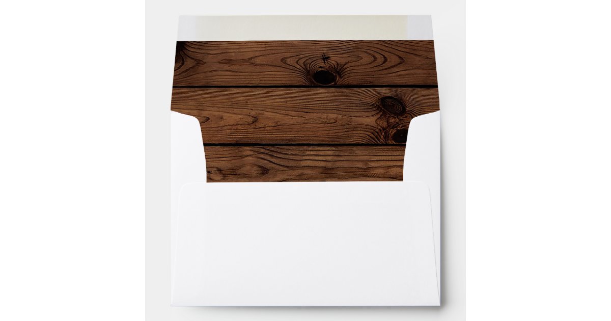 Rustic Wood Envelope, Rustic Envelope Zazzle