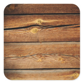 Rustic Wood Grain Boards Design Country Gifts Stickers
