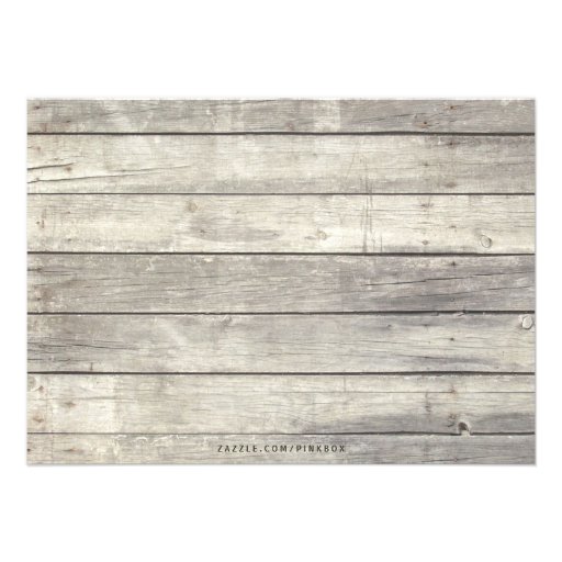 Rustic Wood "I Do" BBQ Rehearsal Dinner Invitation