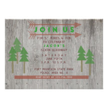 Rustic Wood Invitation