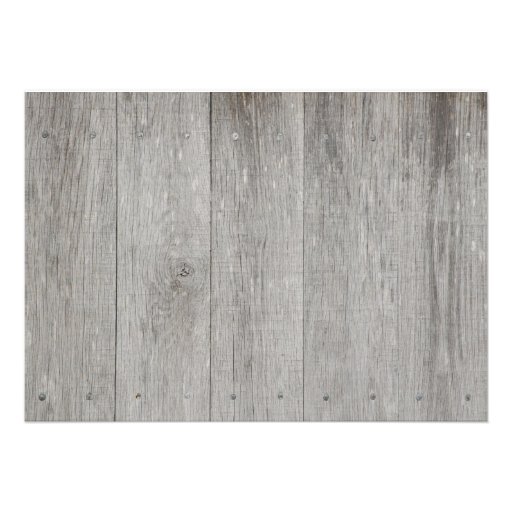 Rustic Wood Invitation