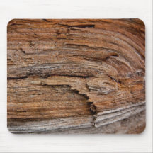 Rustic wood mousepad