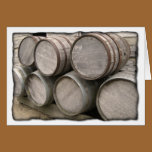 Rustic Wooden Barrels cards