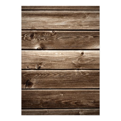 Rustic Wooden Sunflower  Wedding Invitation 1.0